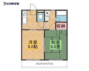 コーポミレニアムA【1階】の間取り